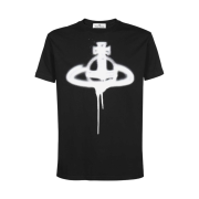 Vivienne Westwood Spray Orb Cotton T-Shirt Black