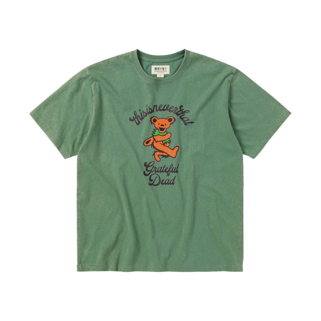 GD231TTSST03MOS Thisisneverthat x Grateful Dead Good Ol' Dancing Bears T-Shirt Moss