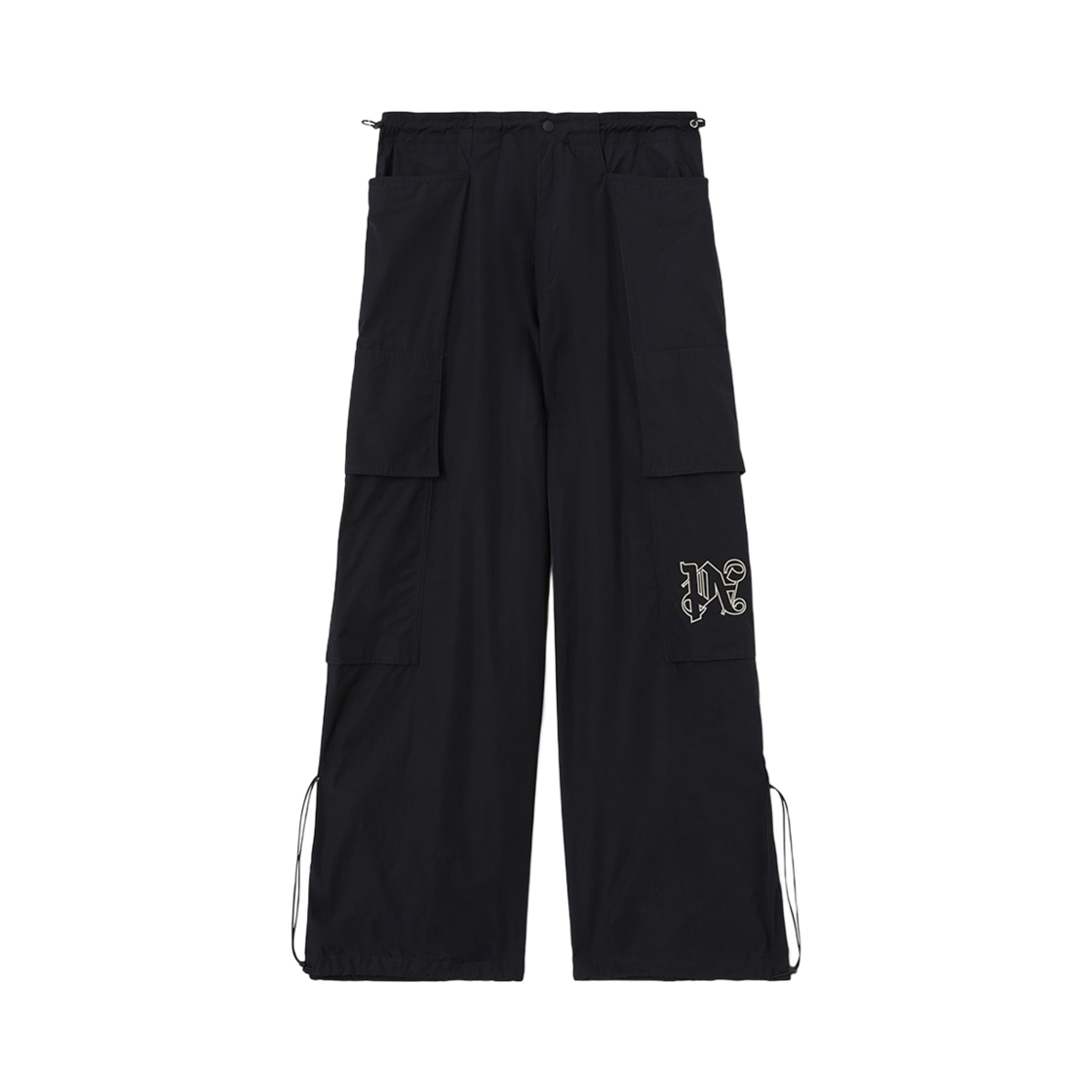 P3PMPA399 Palm Angels PA Monogram Parachute Pants Black