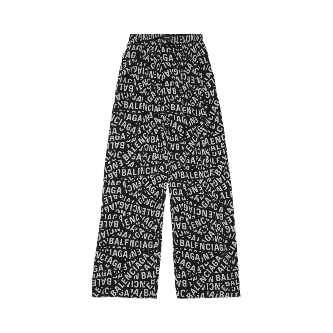 (W) 발렌시아가 로고 스트립 파자마 팬츠 블랙((W) Balenciaga Logo Strips Pyjama Pants Black) - 2