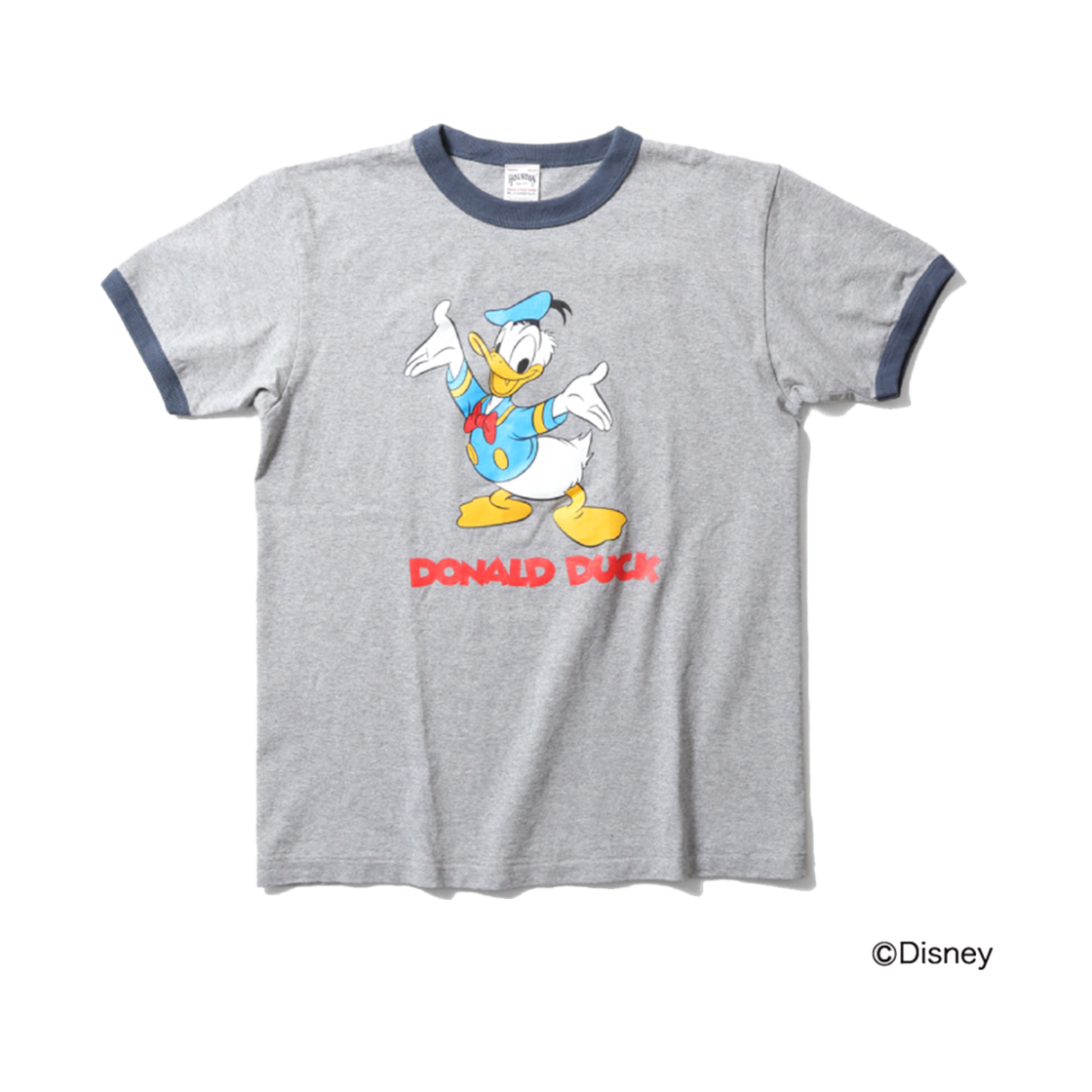 휴스턴 재팬 도널드 피그먼트 S/S 링거티 헤더그레이 22285HG(Houston Japan Donald Pigment S/S Ringer Tee Heather Grey 22285HG) - 1