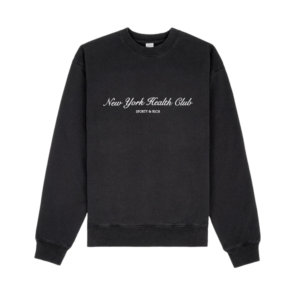 CR871HG Sporty & Rich NY Health Club Crewneck Heather Grey