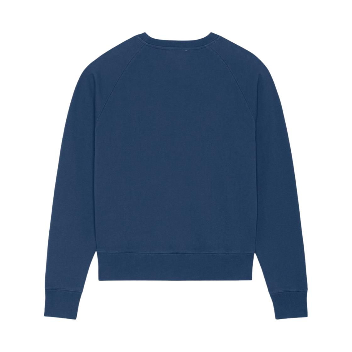 (W) 메종 키츠네 드레스드 폭스 패치 어드저스티드 스웨트셔츠 블루 데님((W) Maison Kitsune Dressed Fox Patch Adjusted Sweatshirt Blue Denim) - 2