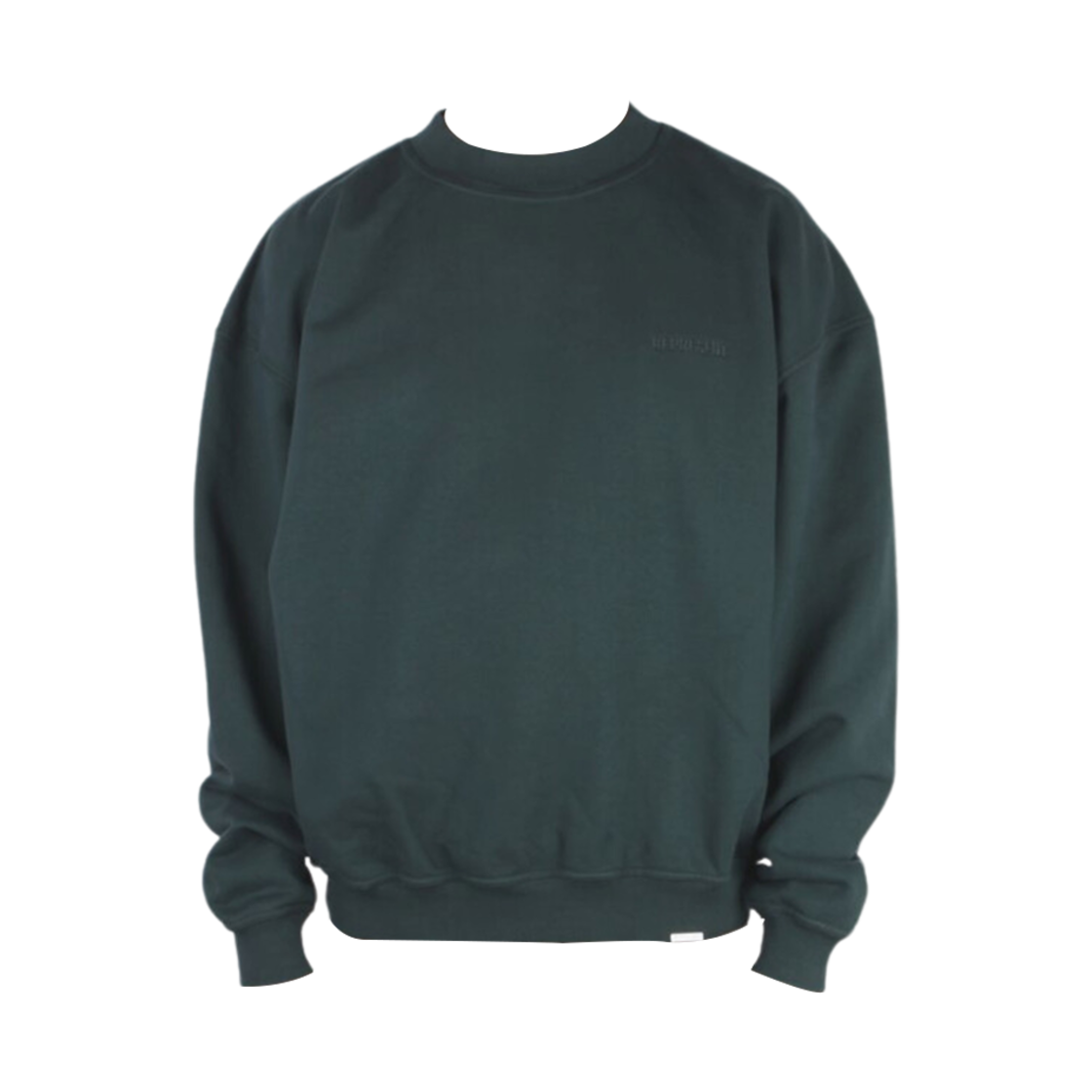 리프레젠트 블랭크 오버사이즈 크루넥 스웨트셔츠 빈티지 그린(Represent Blank Oversized Crewneck Sweatshirt Vintage Green) - 1