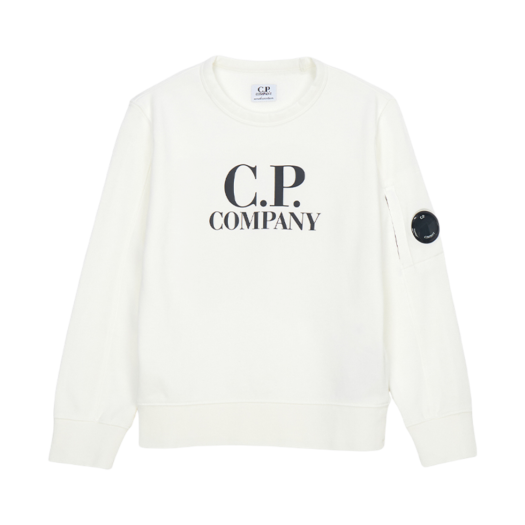 (Kids) C.P. Company Sweatshirt White - 25SS