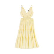(W) Maje Traffeta Maxi Dress Yellow