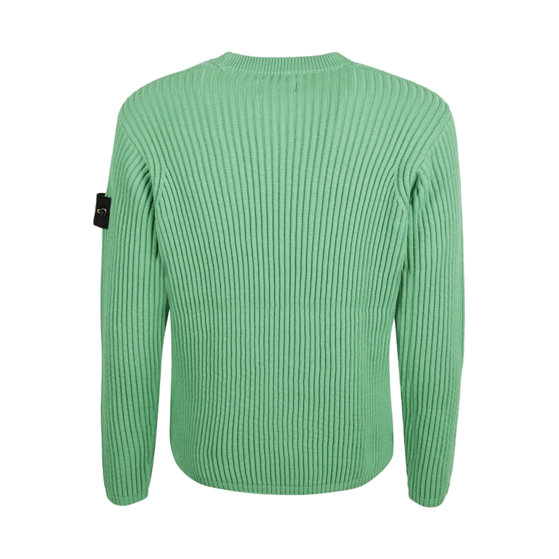 스톤 아일랜드 517C2 풀 립 퓨어 울 크루넥 니트 브라이트 그린 - 21FW(Stone Island 517C2 Full Rib Pure Wool Crewneck Knit Bright Green - 21FW) - 2