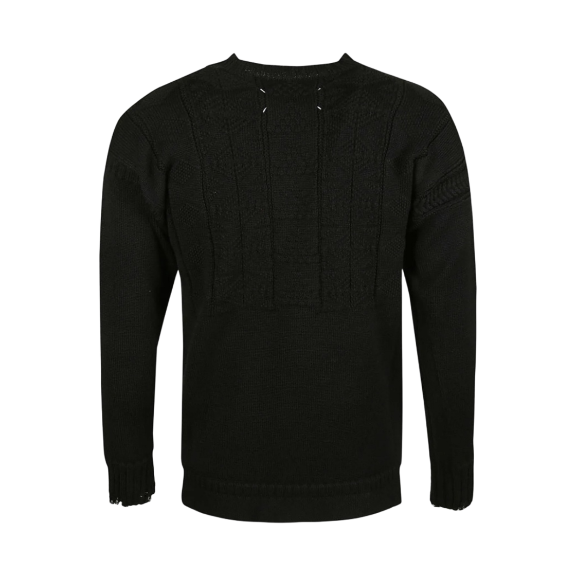 메종 마르지엘라 울 스티치 니트 블랙(Maison Margiela Wool Stitches Knit Black) - 2