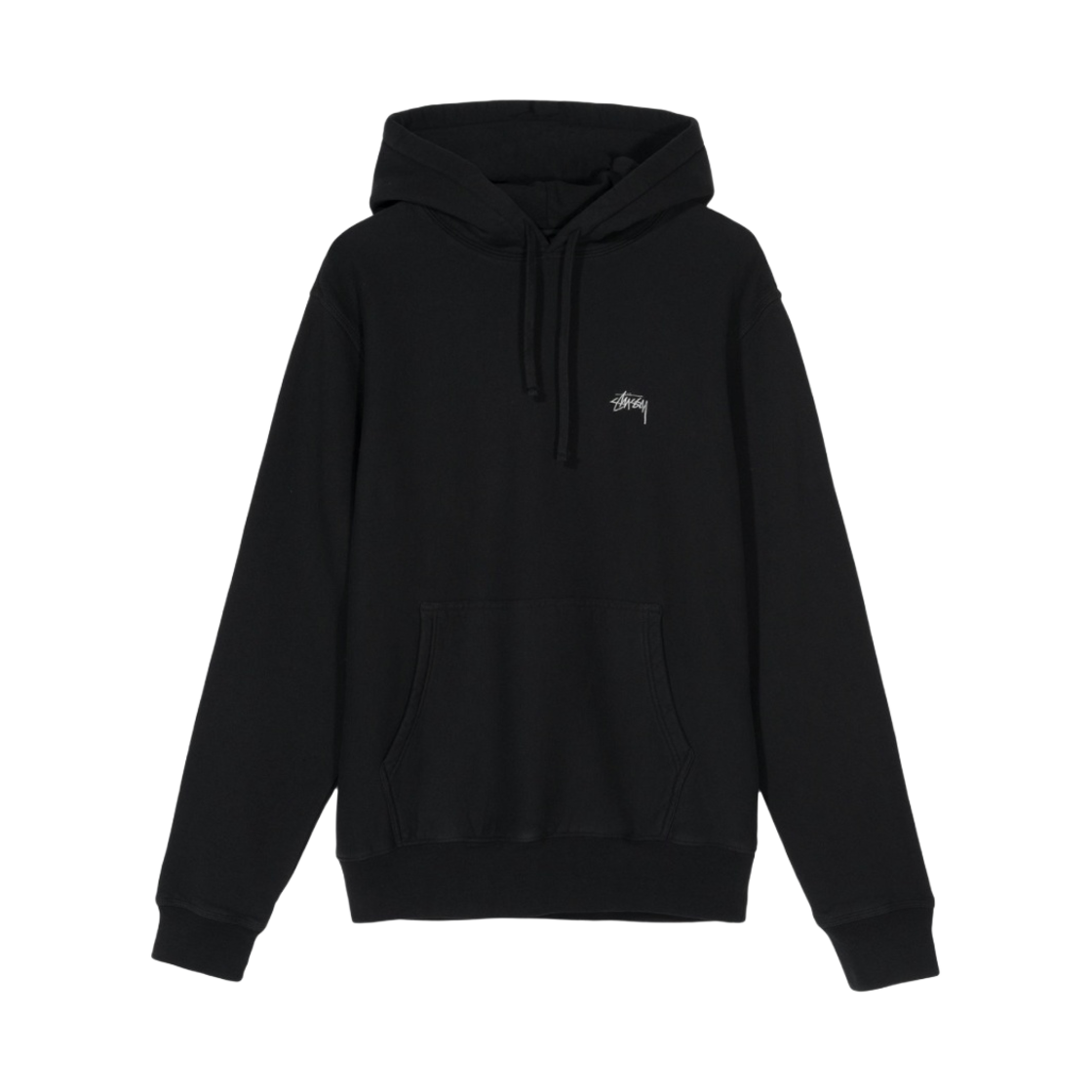 스투시 스탁 로고 후드 블랙 2021(Stussy Stock Logo Hood Black 2021) - 1
