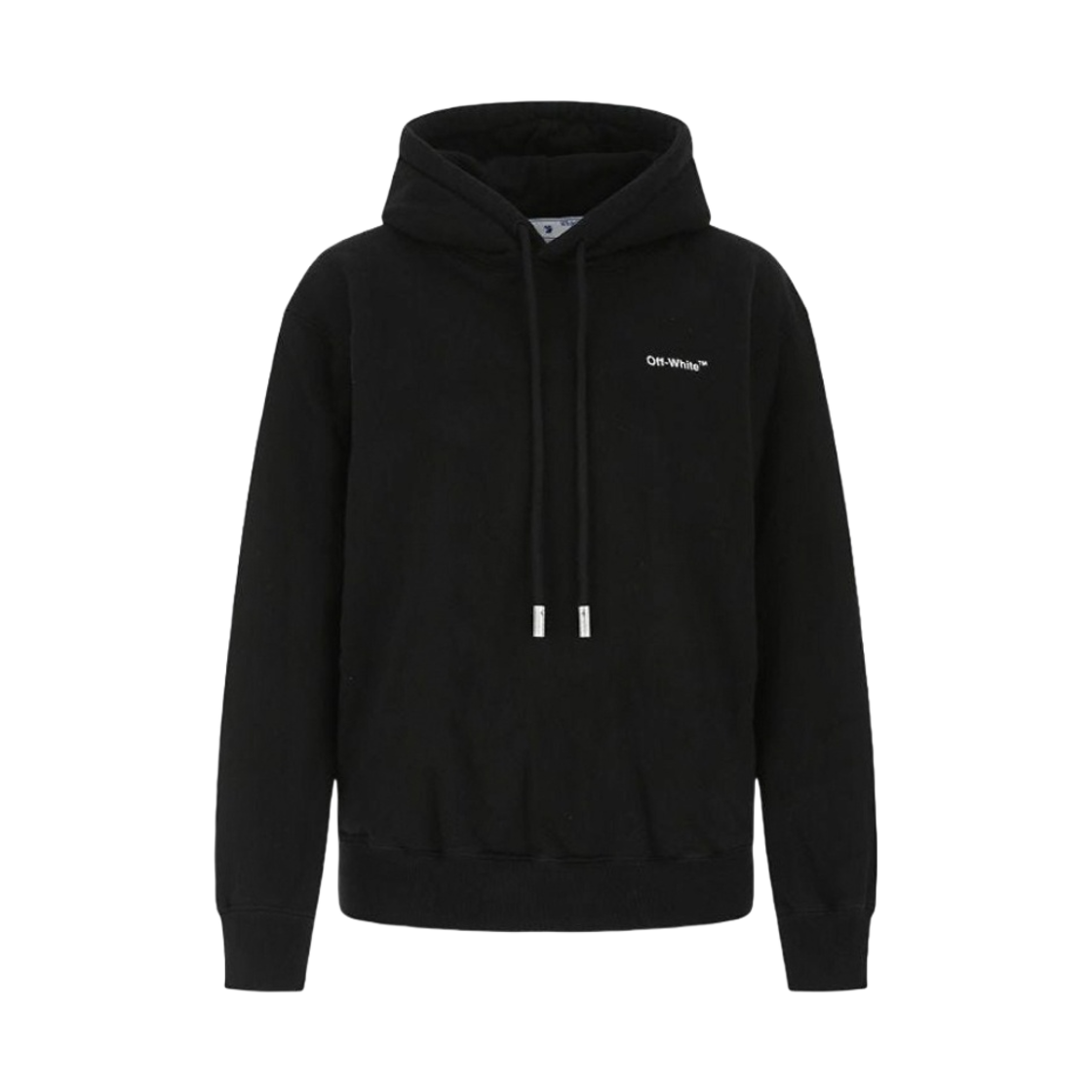 (W) 오프화이트 다이애그 레귤러 후드 블랙 화이트(Off-White Diag Regular Hoodie Black White) - 2