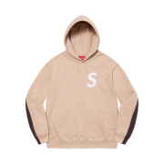 Supreme S Logo Split Hooded Sweatshirt Tan - 21FW