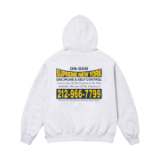 Supreme On God Hooded Sweatshirt Ash Grey - 24FW