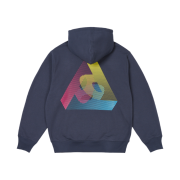 Palace 3P Fade Hood Navy - 24SS
