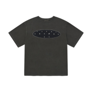 Karactor Starry Pigment Half T-Shirt Black Charcoal