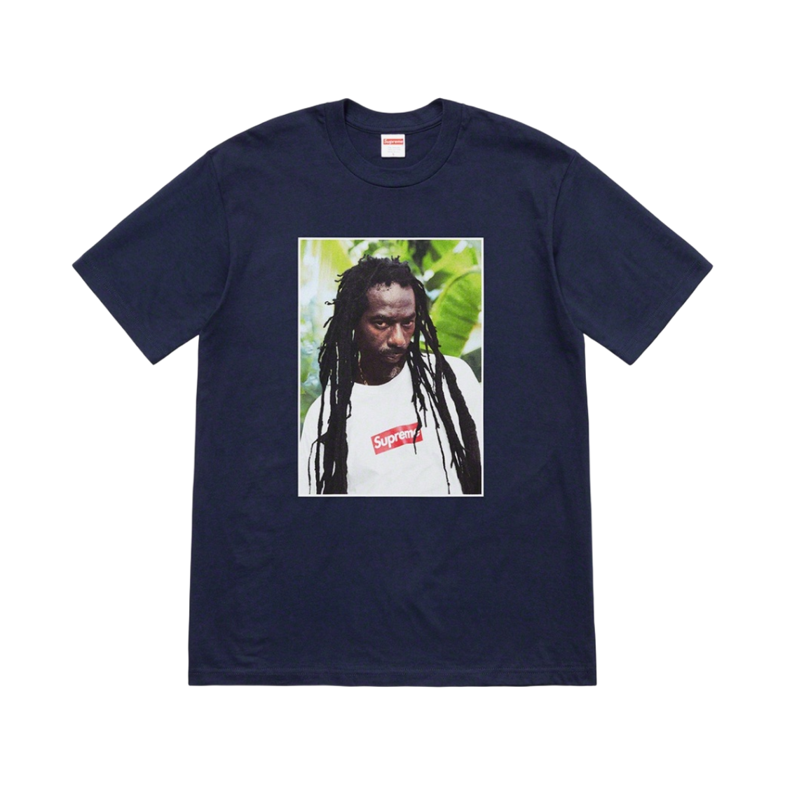 - Supreme Buju Banton T-Shirt Navy - 19SS