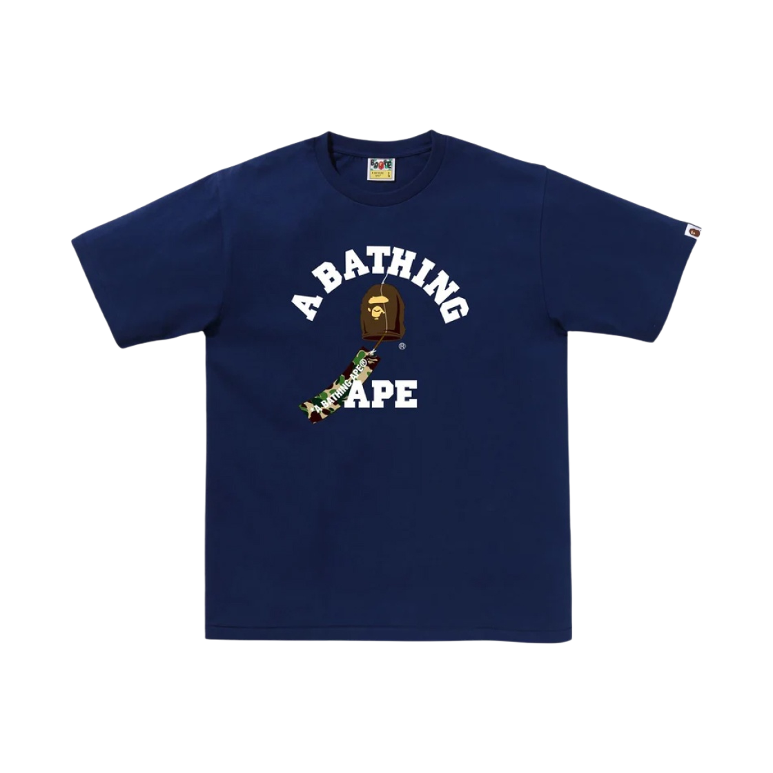 - BAPE Japanese Wind Chimes College T-Shirt Navy