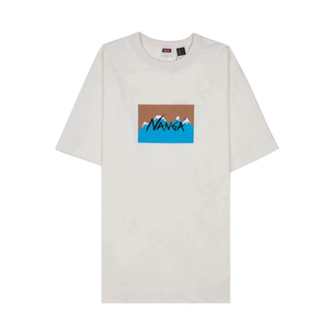 - Nanga x Jerry Ukai Eco Hybrid Logo T-Shirt White Beige