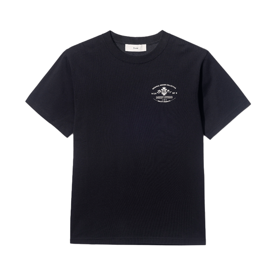 UDTS5B128BK_M_ Dunst Unisex Cupid Arch Back Logo T-Shirt Black