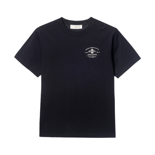UDTS5B128BK_M_ Dunst Unisex Cupid Arch Back Logo T-Shirt Black