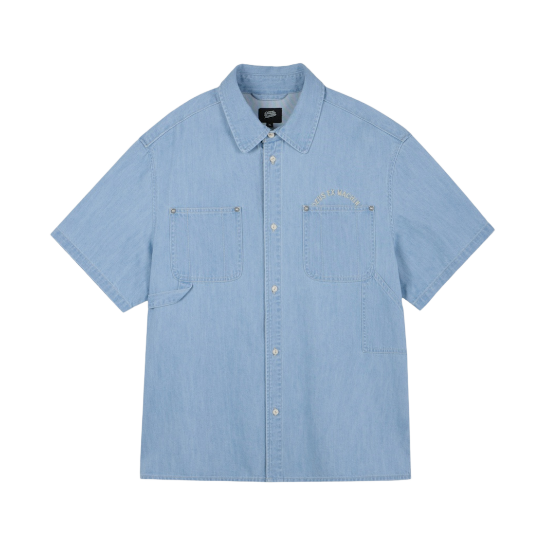 D252USH020-220 Deus Ex Machina Carpenter Denim Shirt Light Indigo