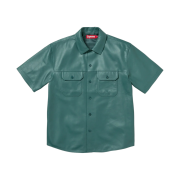 Supreme Leather S/S Work Shirt Dusty Teal - 23FW
