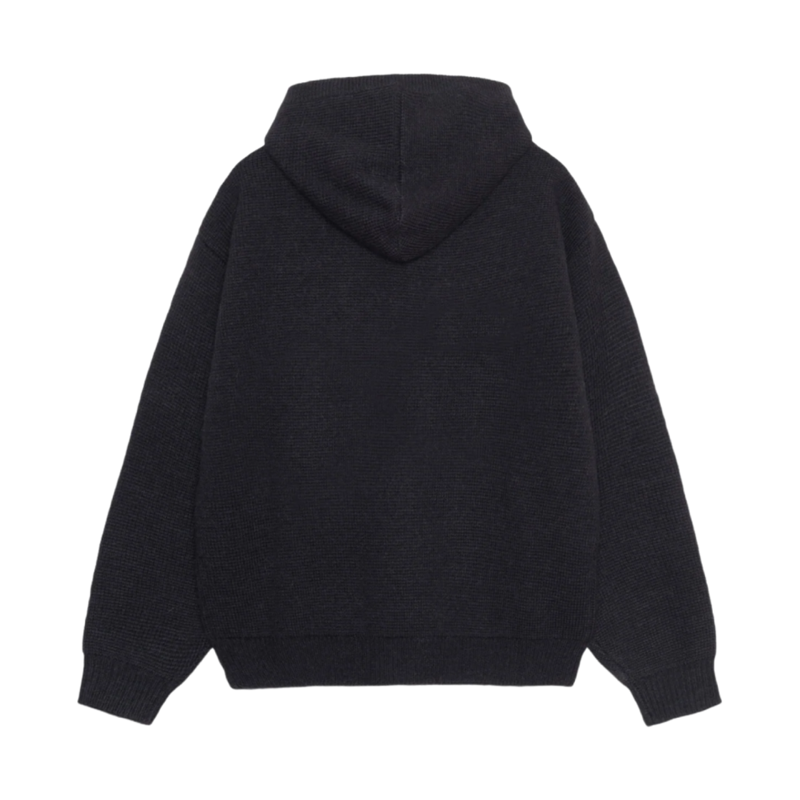 스투시 펠트 패치 니트 후드 블랙(Stussy Felt Patch Knit Hoodie Black) - 2