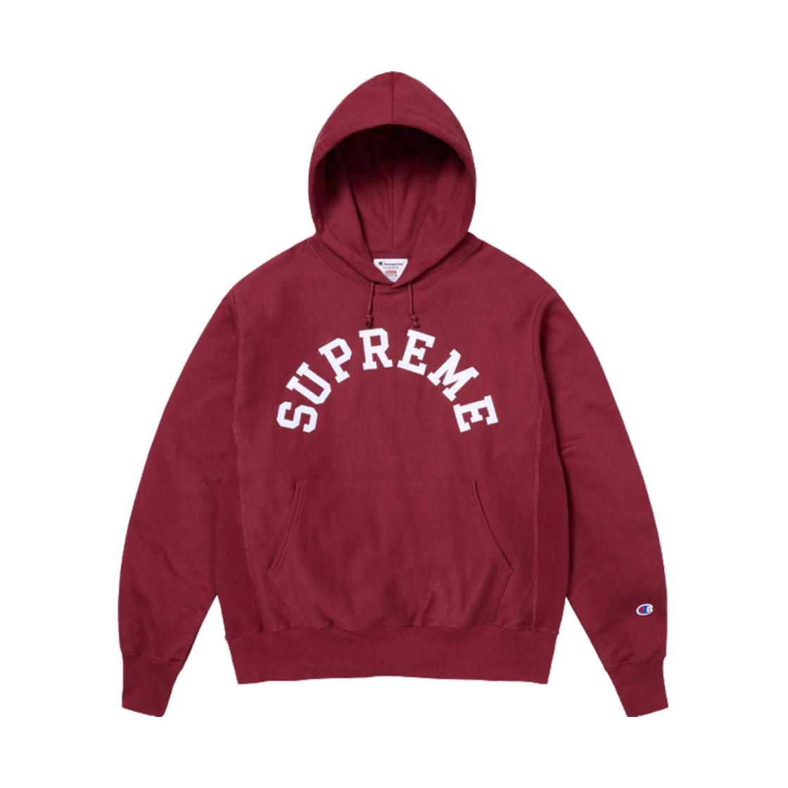 슈프림 x 챔피온 후드 스웨트셔츠 카디널 - 25SS(Supreme x Champion Hooded Sweatshirt Cardinal - 25SS)