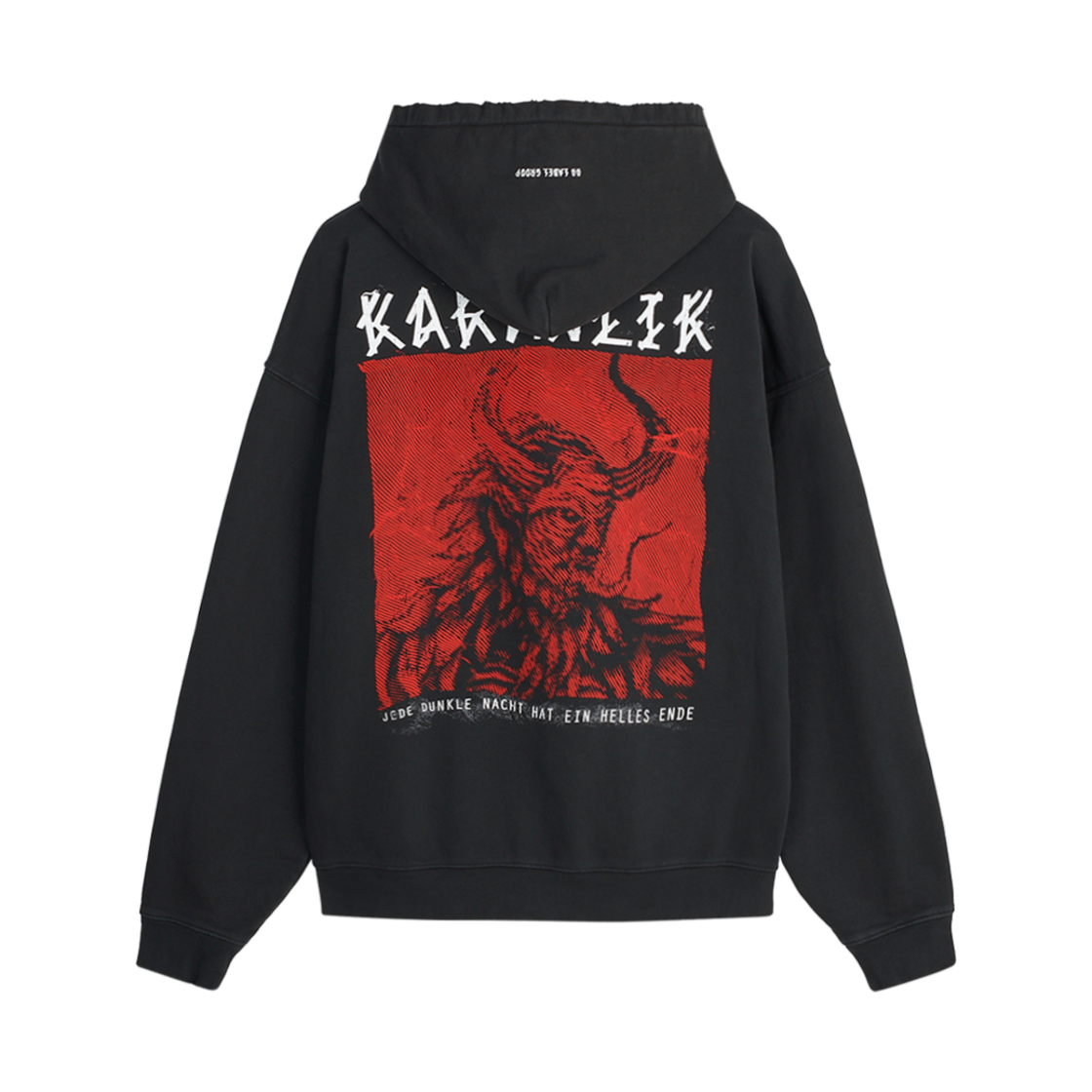 KM4DTSHFL17BK 44 Label Group Karanlik Hoodie Black - 24FW