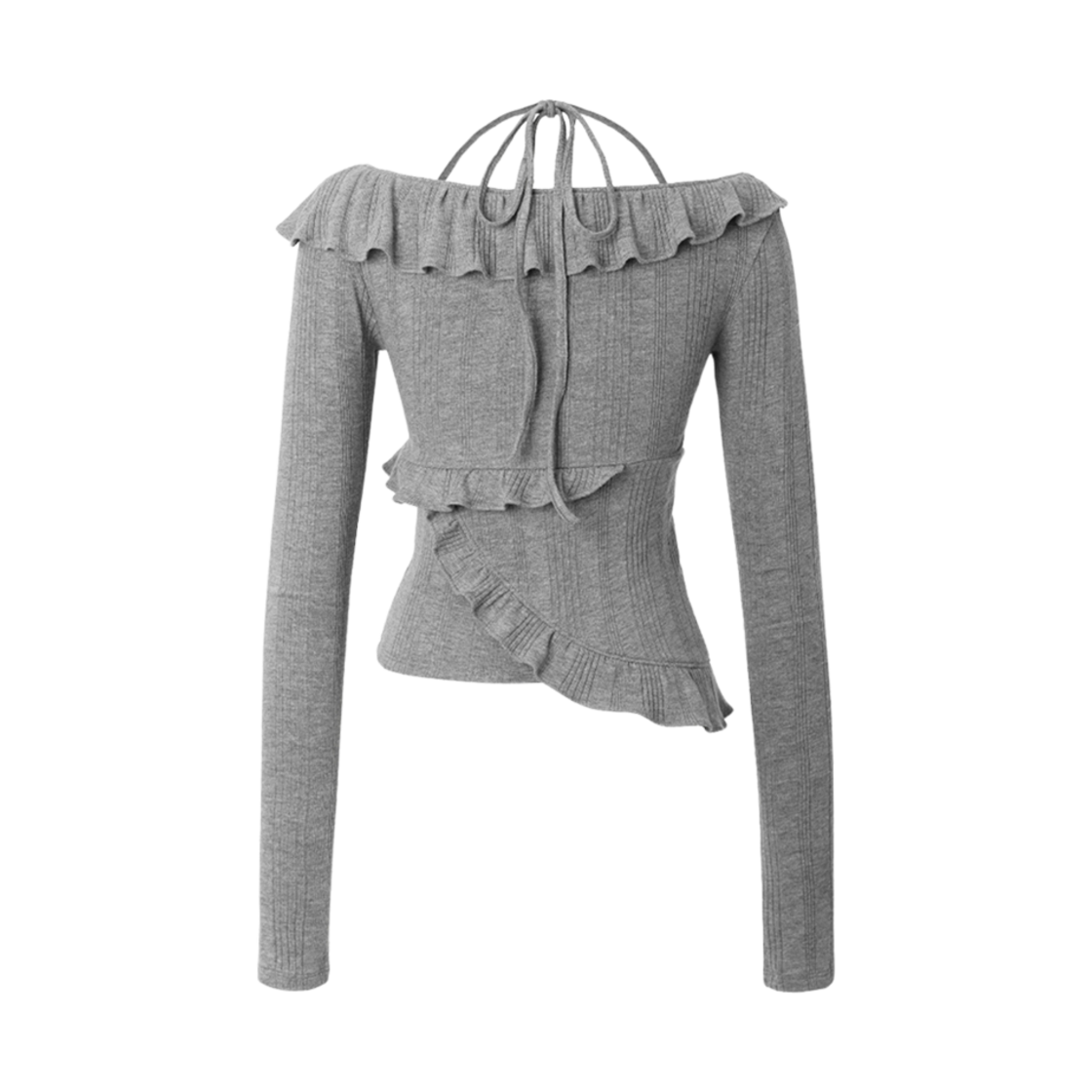 - (W) Threetimes Annie Top Grey Melange