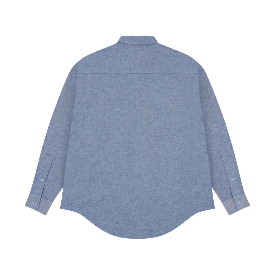 아미 스몰 하트 로고 버튼 다운 셔츠 스카이 블루(AMI de Coeur Button Down Shirt Sky Blue) - 2