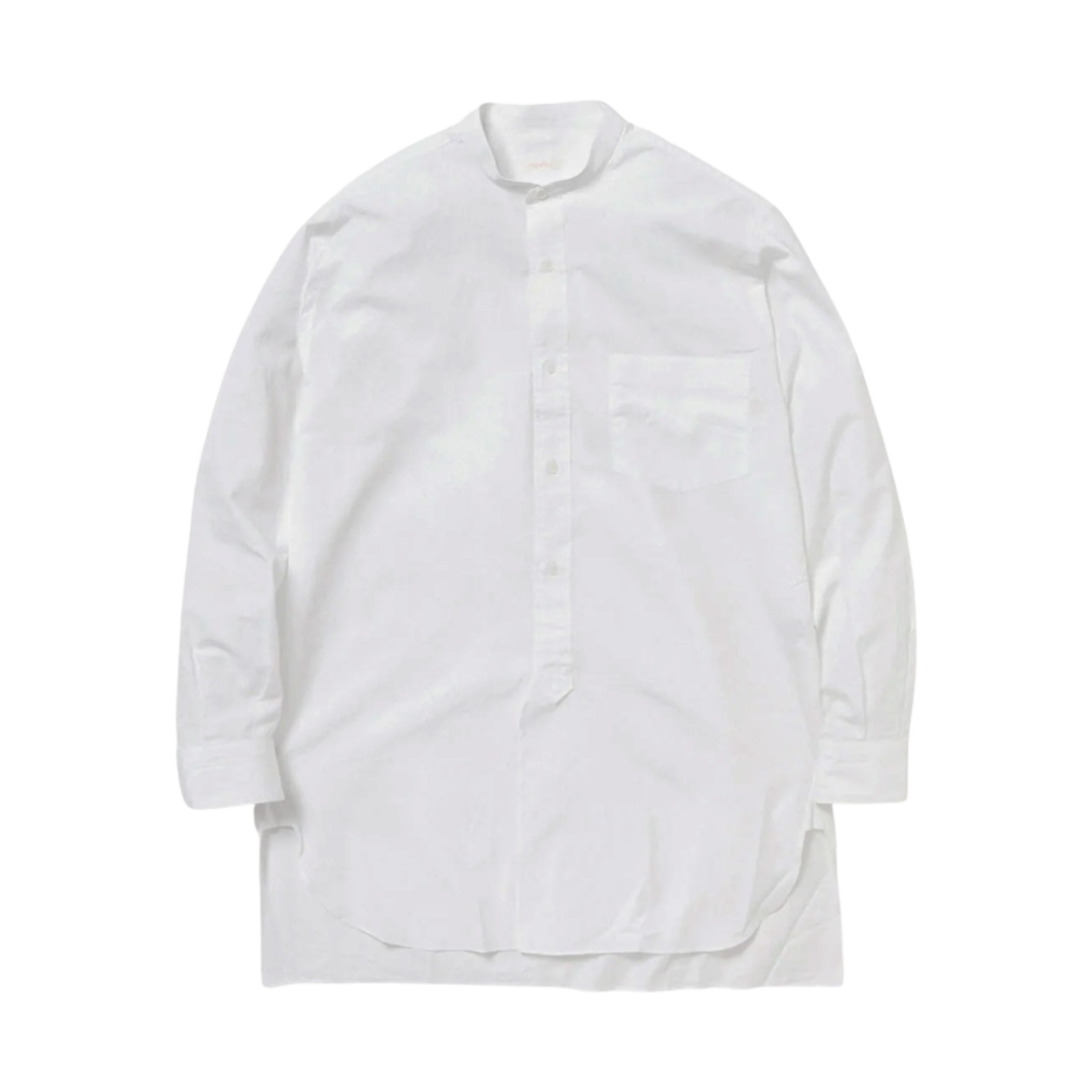 코모리 밴드 칼라 셔츠 화이트 - 23SS(Comoli Band Collar Shirt White - 23SS)