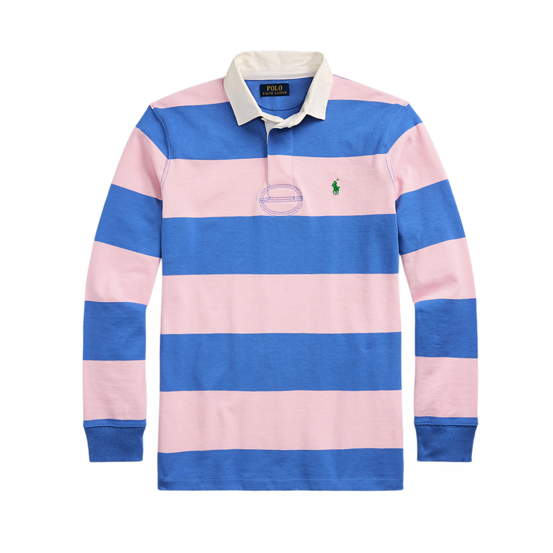 KM5CTSLRLD4PK [30% 적립] Polo Ralph Lauren Classic Fit Striped Jersey Rugby Shirt Pink - 25FW - 대표 이미지 #1