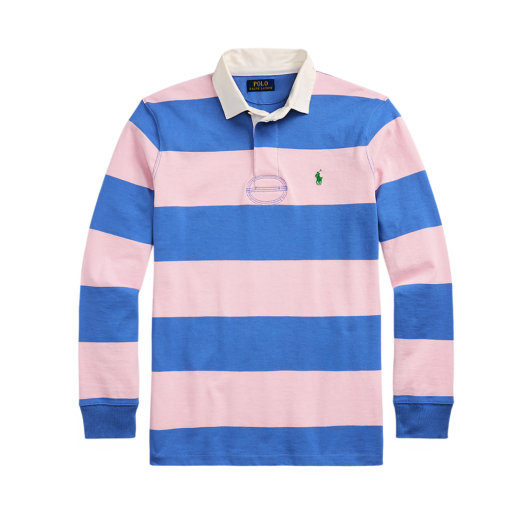 KM5CTSLRLD4PK [30% 적립] Polo Ralph Lauren Classic Fit Striped Jersey Rugby Shirt Pink - 25FW