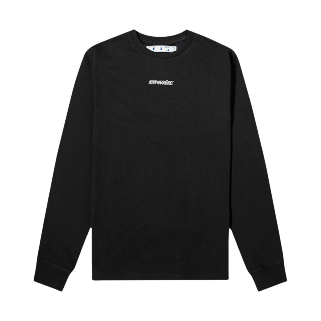 OMAB001E20JER0031045 Off-White Marker Long Sleeve T-Shirt Black Blue