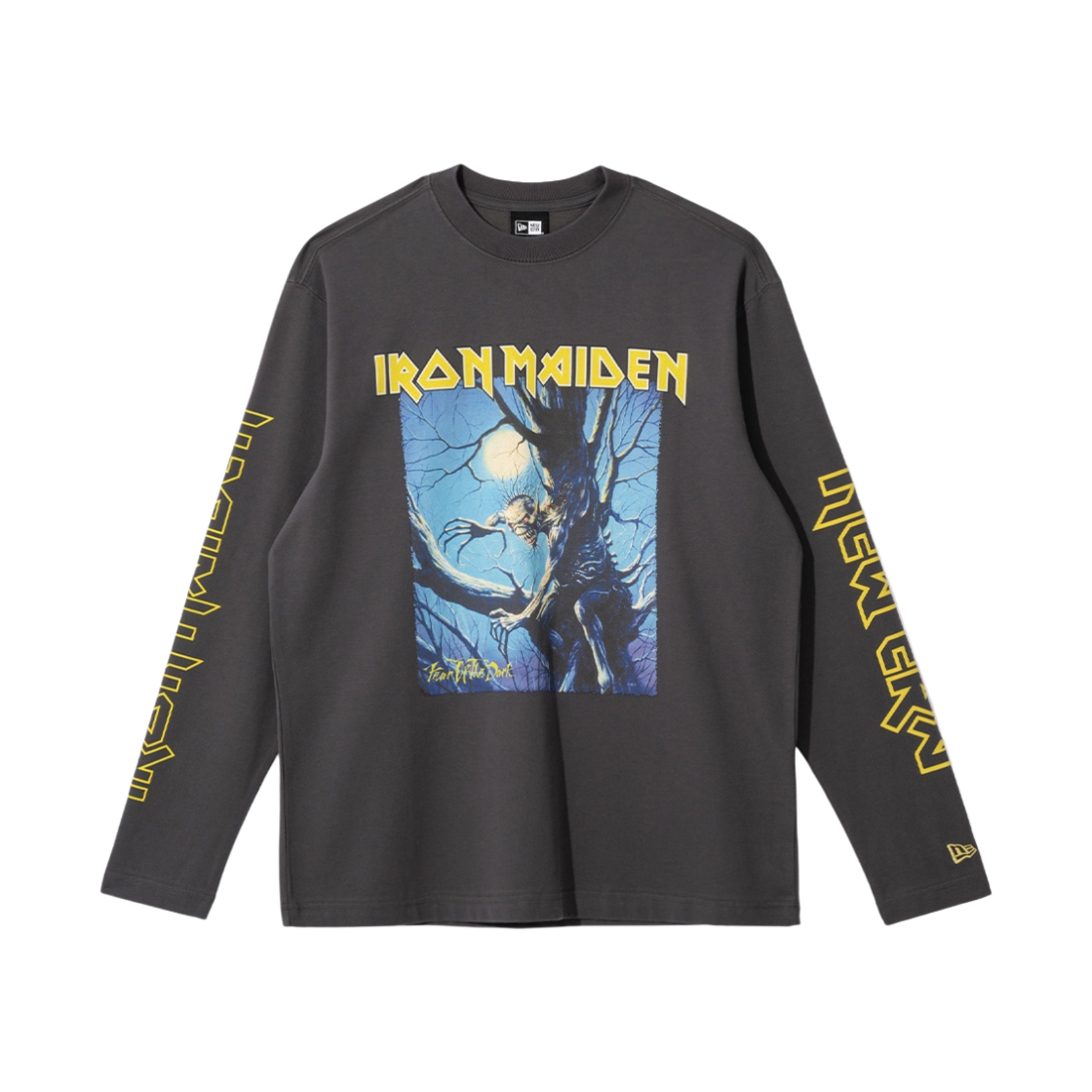 14111531 New Era x Iron Maiden Long Sleeve T-Shirt Dark Grey