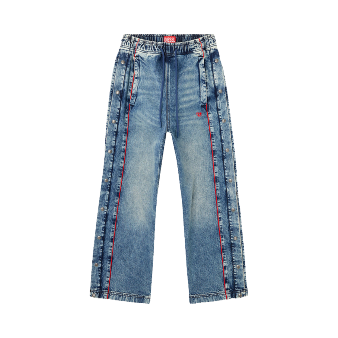 A175740ABCP-01 (W) Diesel Relaxed Jeans D-Axfor 0abcp Medium Blue