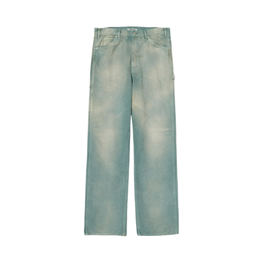 A25SP02CD Auralee Organic Cotton Duck Pants Ash Green
