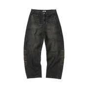 Karactor Vintage Emblem Denim Pants Black