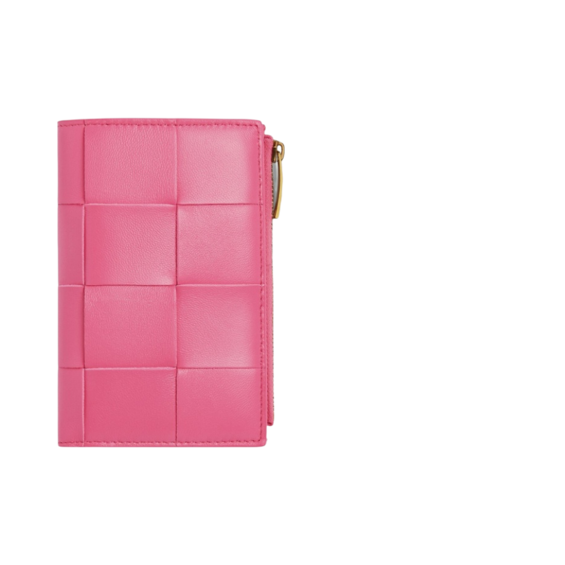 보테가 베네타 미디움 카세트백 바이폴드 지퍼 지갑 밀크쉐이크(Bottega Veneta Medium Cassette Bi-Fold Zip Wallet Milkshake) - 1