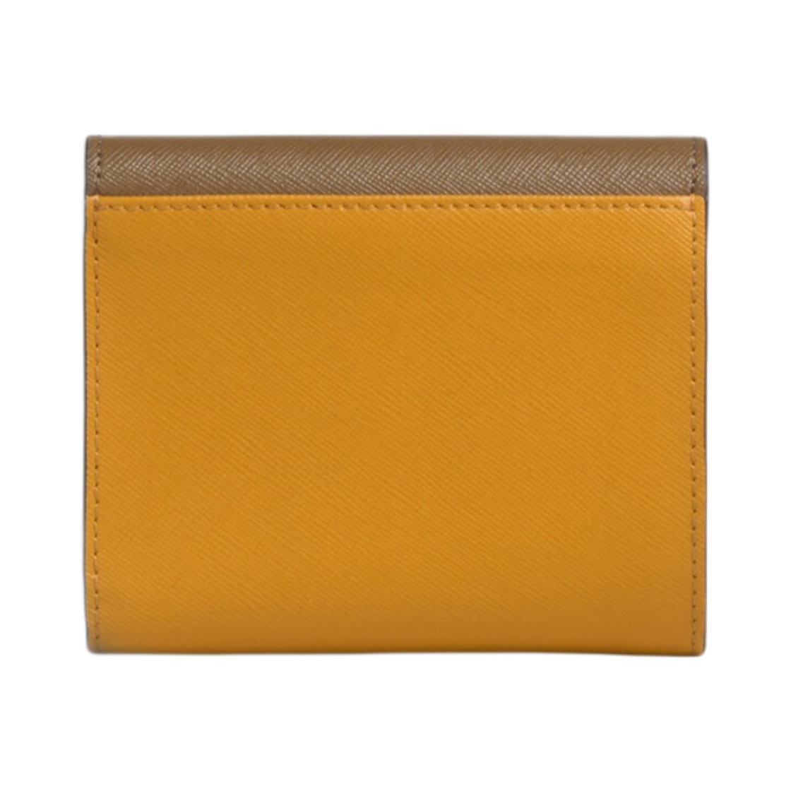 마르니 사피아노 트라이폴드 지갑 시가 쉘 펌킨(Marni Saffiano Tri-Fold Wallet Cigar Shell Pumpkin) - 3