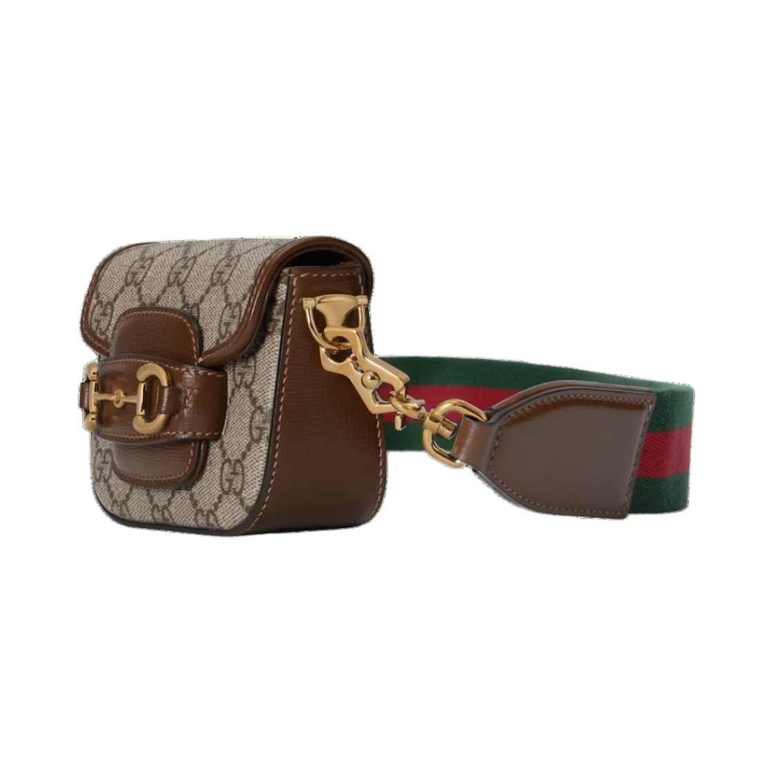 구찌 홀스빗 1955 스트랩 지갑 베이지 에보니 슈프림(Gucci Horsebit 1955 Strap Wallet Beige Ebony Supreme) - 2