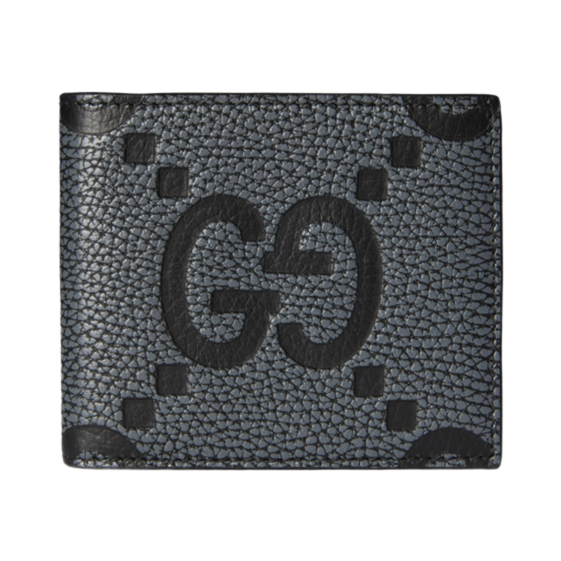 739475-AAECE-1046 Gucci Maxi GG Wallet Dark Grey Black
