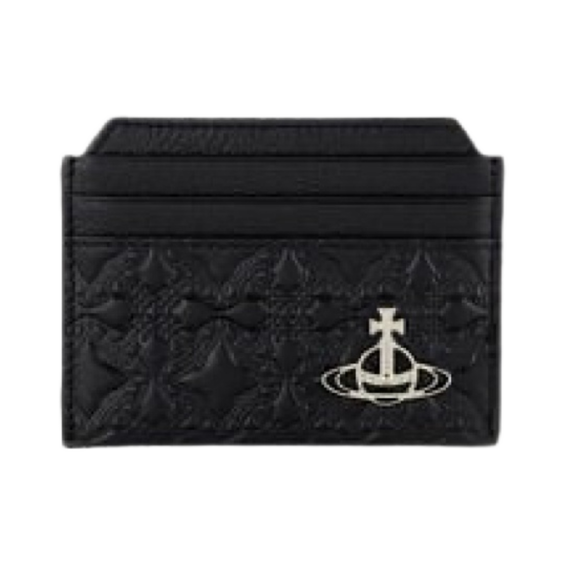 비비안 웨스트우드 엠보스드 슬림 카드 홀더 블랙(Vivienne Westwood Embossed Slim Card Holder Black) - 1