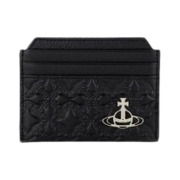 Vivienne Westwood Embossed Slim Card Holder Black