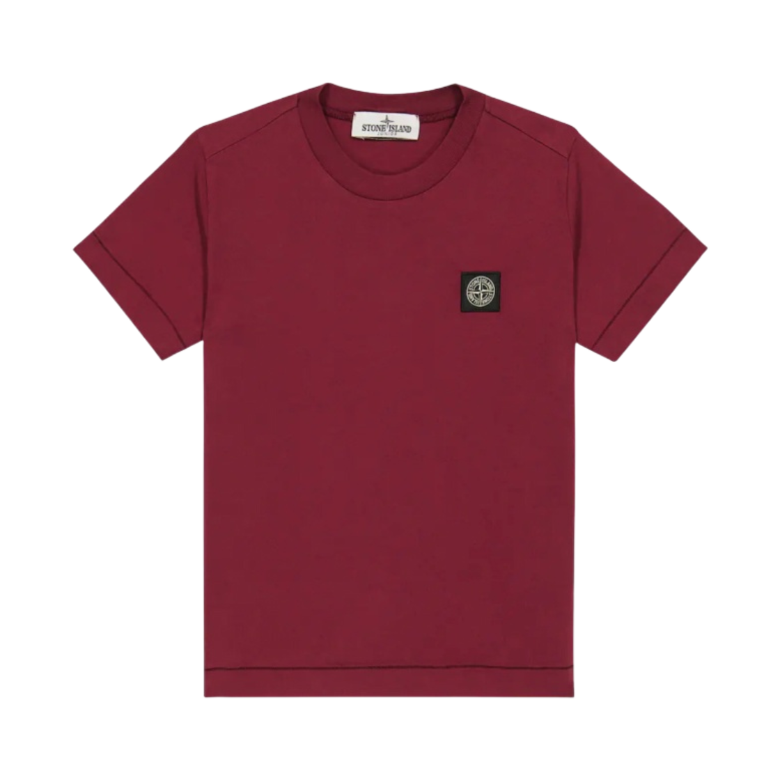 (키즈) 스톤 아일랜드 20147 코튼 저지 가먼트 다이드 티셔츠 버건디 - 22FW((Kids) Stone Island 20147 Cotton Jersey Garment Dyed T-Shirt Burgundy - 22FW) - 1