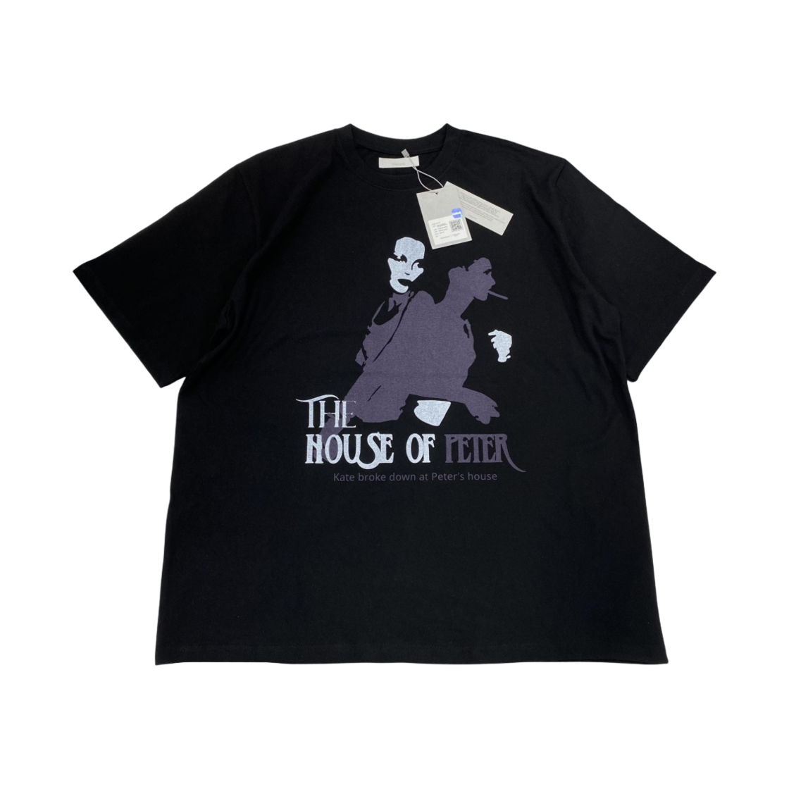 언더마이카 하우스 오브 피터 그래픽 티셔츠 블랙 - 23SS