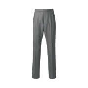 Thom Browne Super 120S Twill Classic Backstrap Trouser Medium Grey
