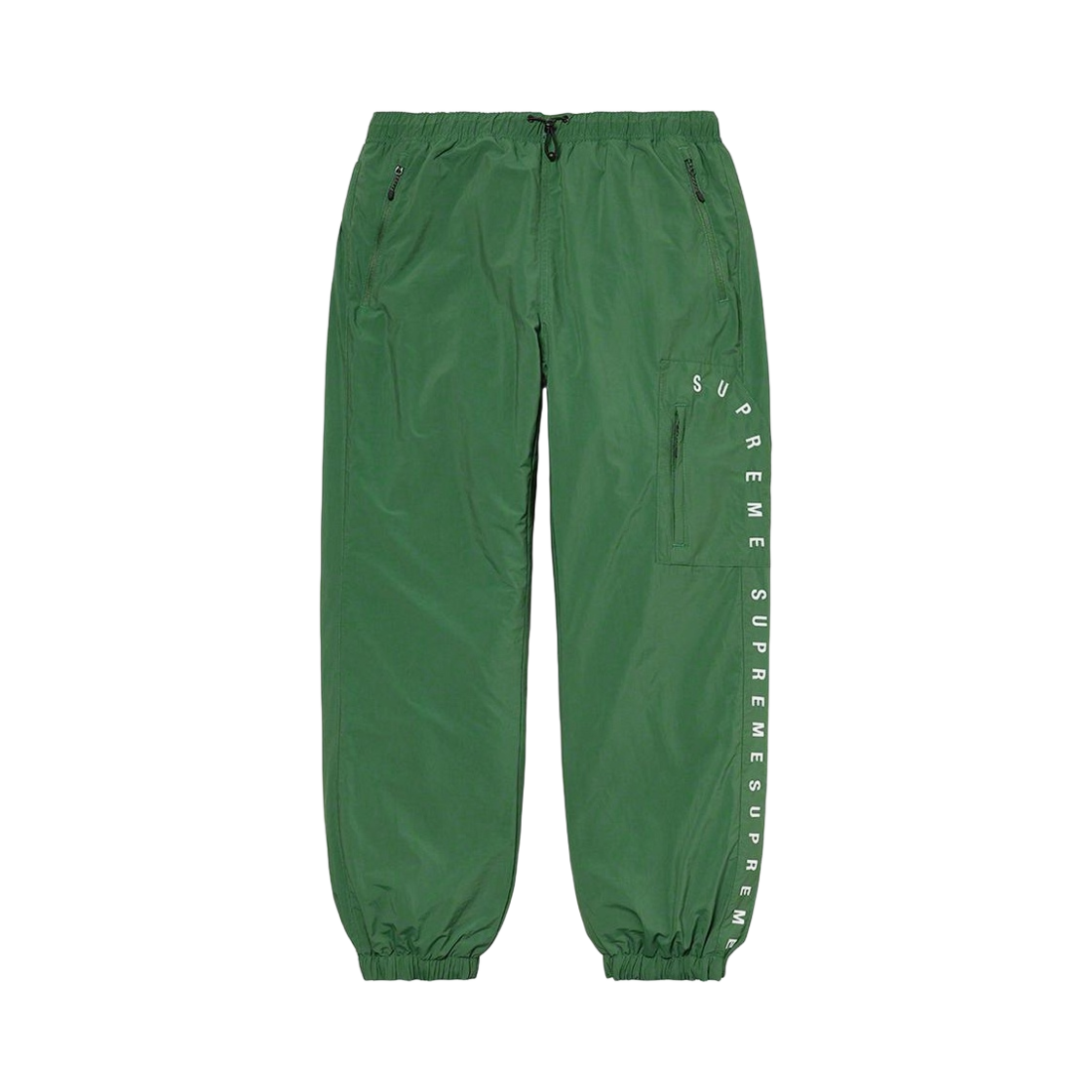 - Supreme Curve Logos Ripstop Pants Olive - 20FW