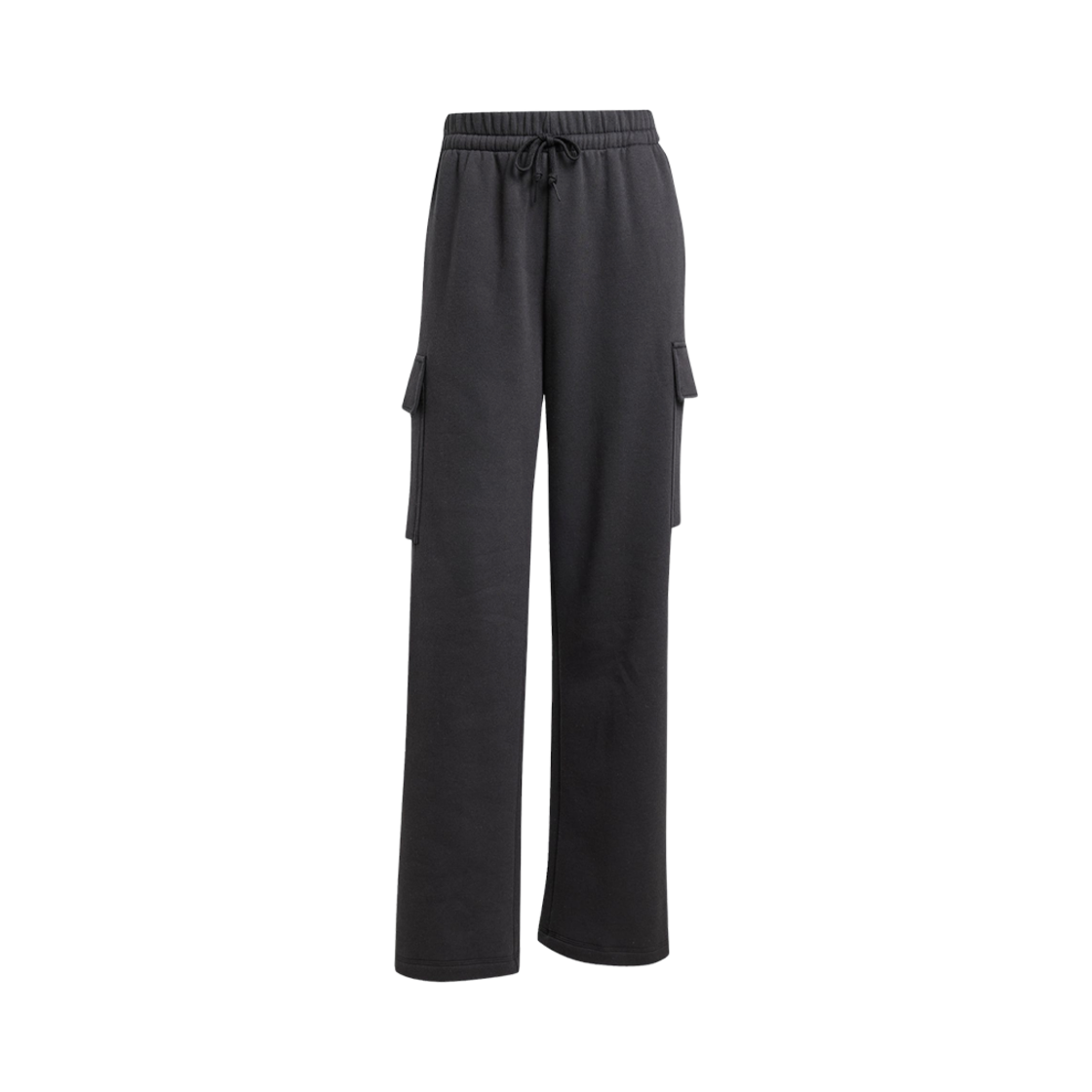 JC8312 (W) Adidas Essentials Linear Fleece Cargo Pants Black - KR Sizing