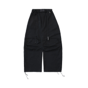 Bad Blood Low Edge Convex Jogger Pants Black